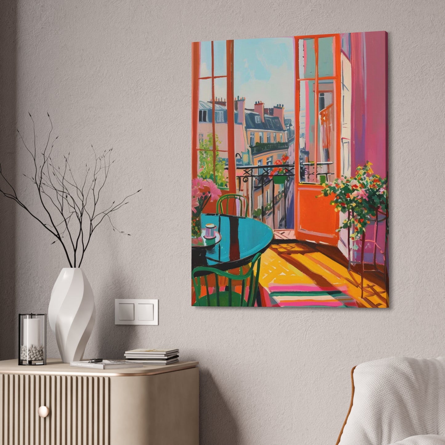 Balcony Views: Beyond the Horizon in Color