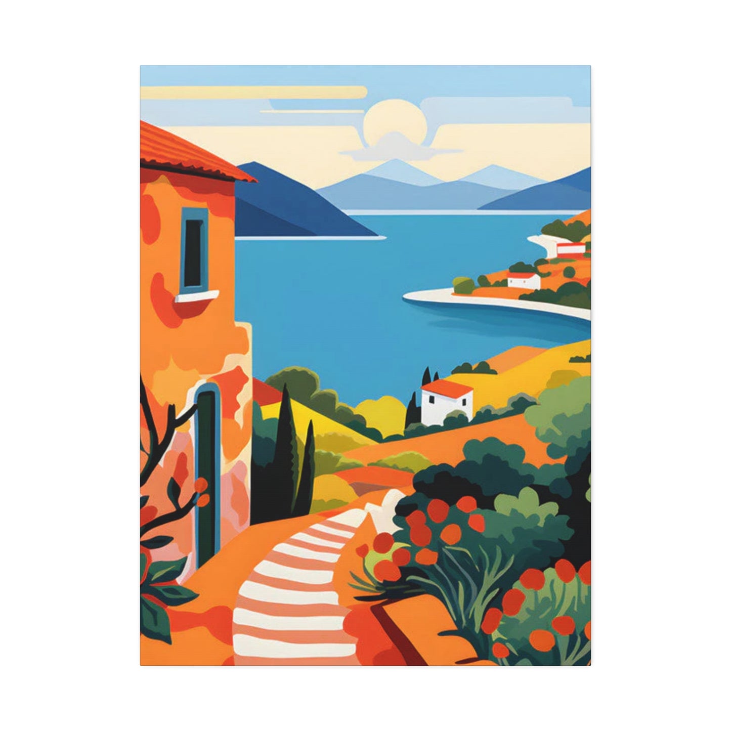 Distant Splendor: Distant Mountainous View