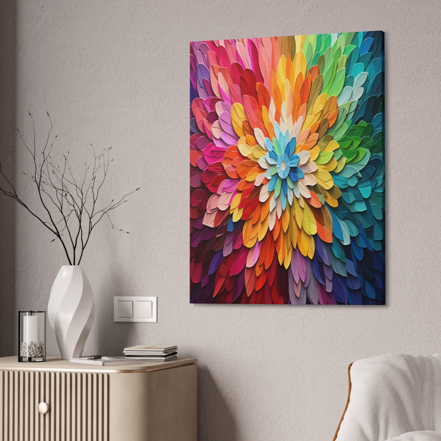 Prismatic Bloom: Infinite Floral Radiance
