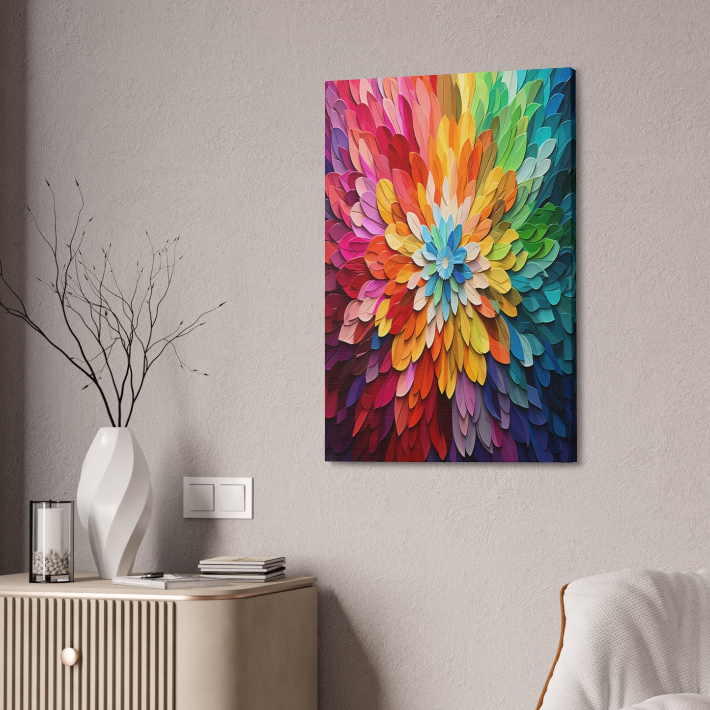 Prismatic Bloom: Infinite Floral Radiance