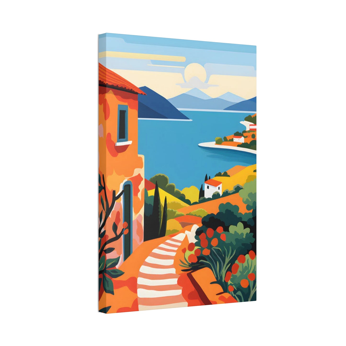 Distant Splendor: Distant Mountainous View