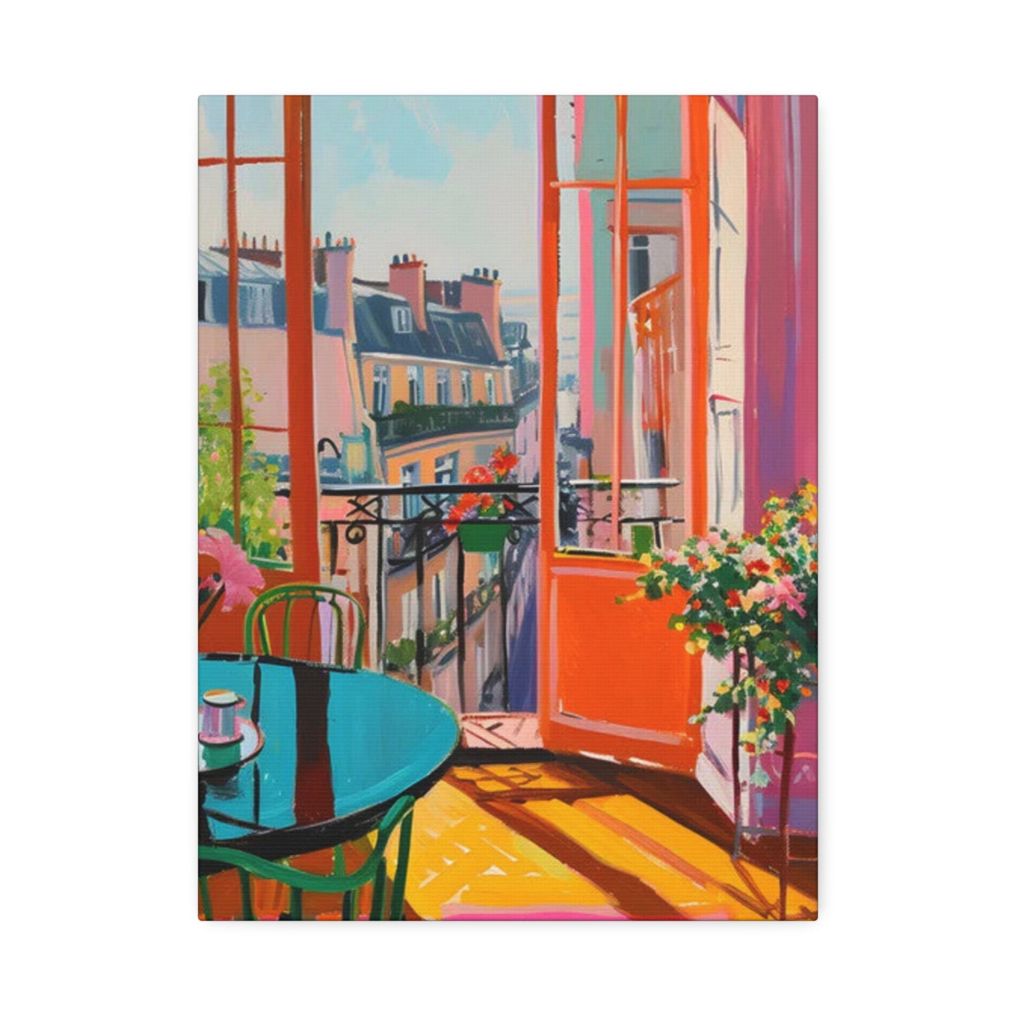 Balcony Views: Beyond the Horizon in Color