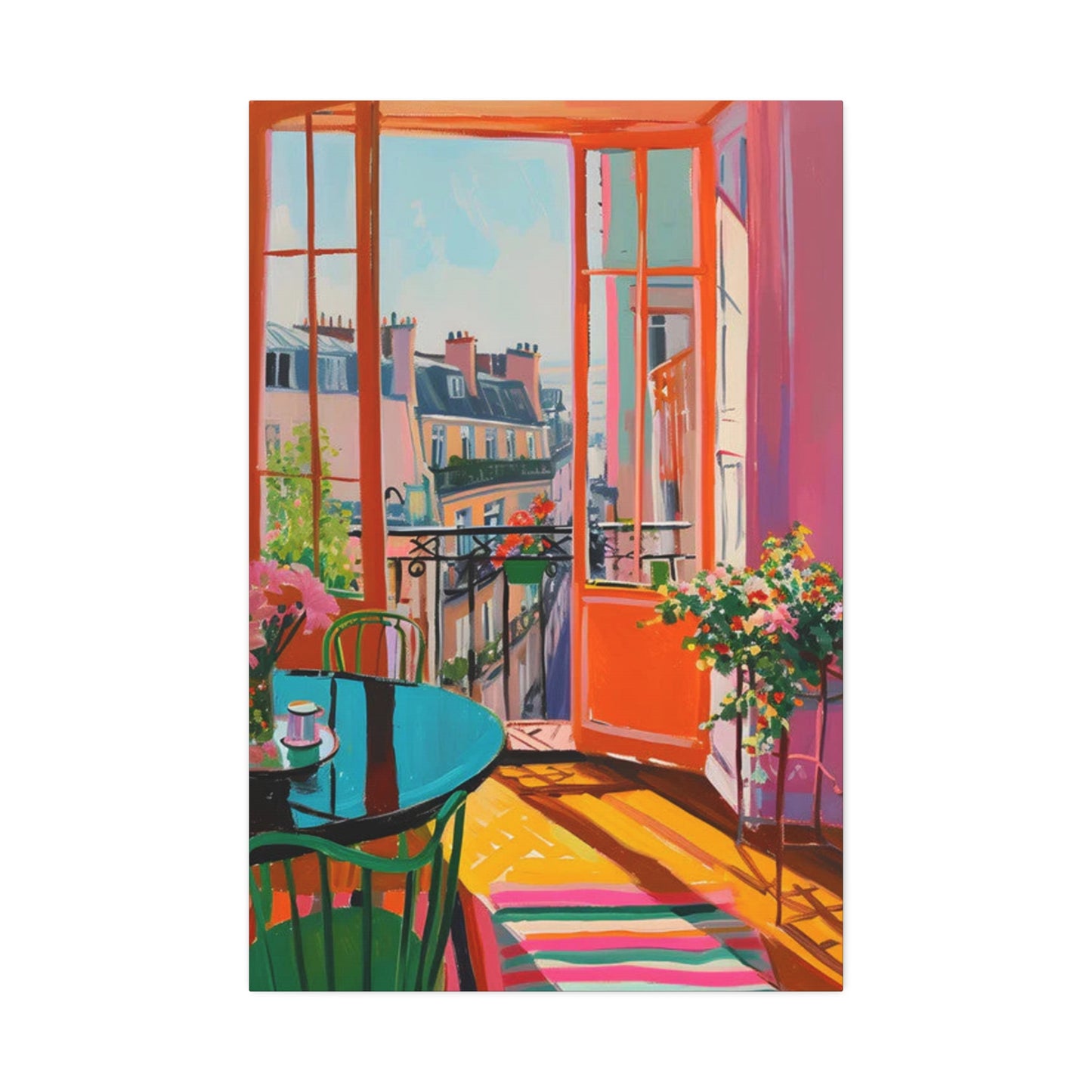 Balcony Views: Beyond the Horizon in Color