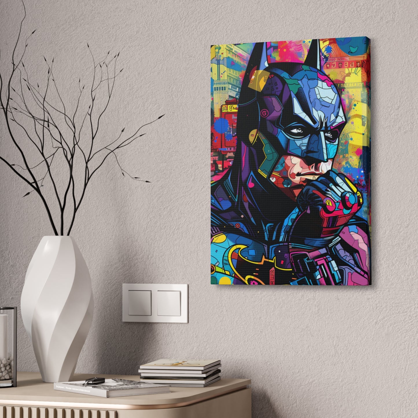 Nocturnal Vigil: Dark Hero Contemplation