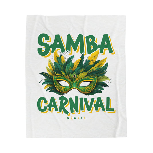 Samba Rio de Janeiro Carnival Together Velveteen Plush Blanket