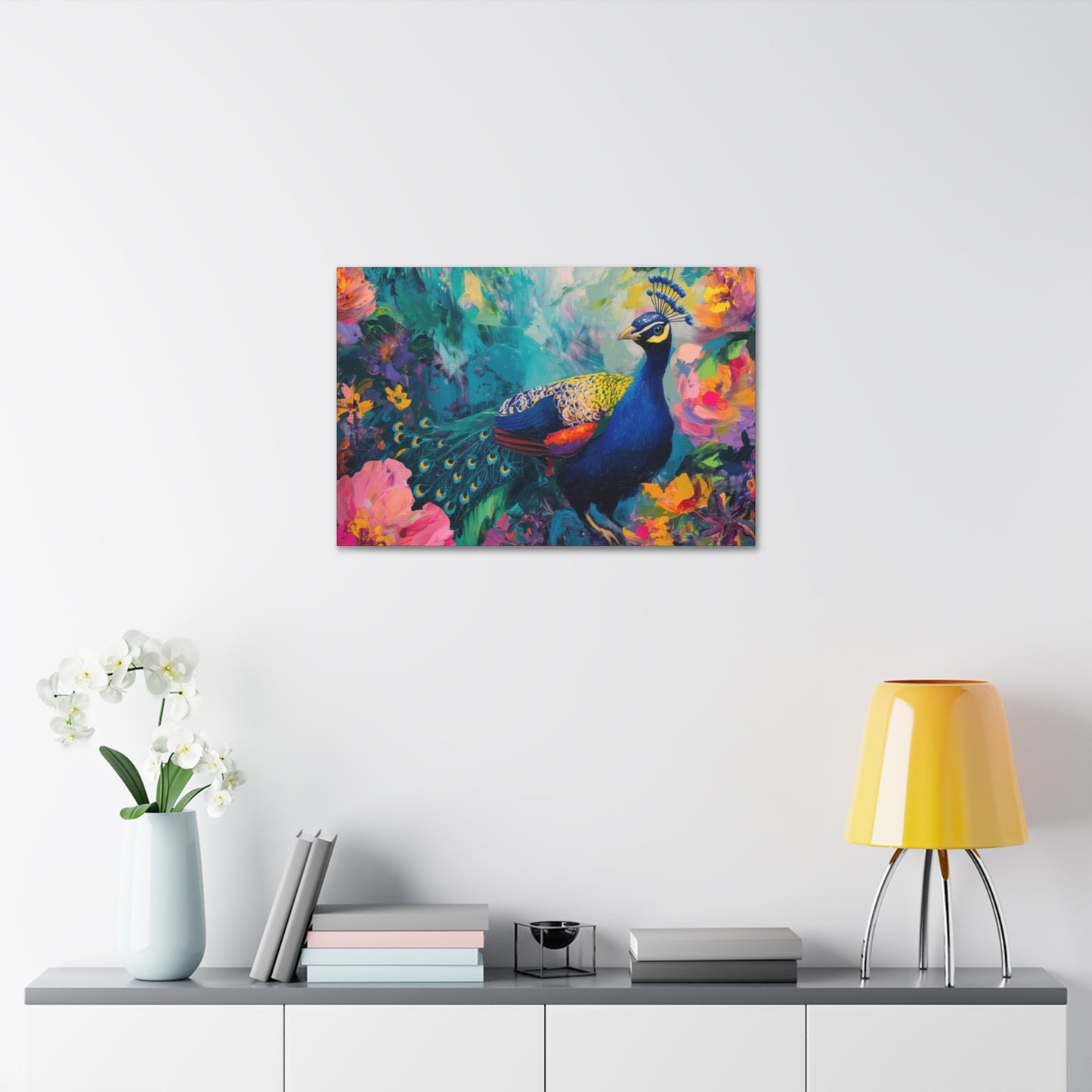 Jungle Majesty: Peacock in Vivid Splendor