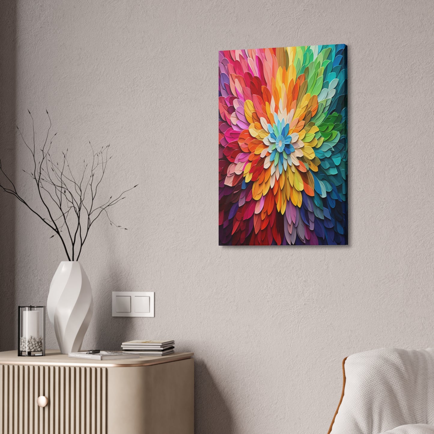 Prismatic Bloom: Infinite Floral Radiance