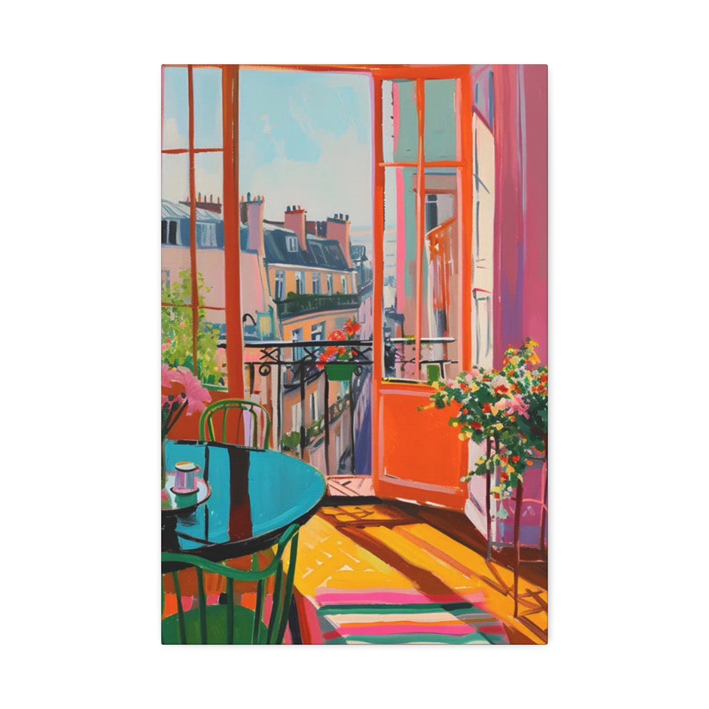 Balcony Views: Beyond the Horizon in Color