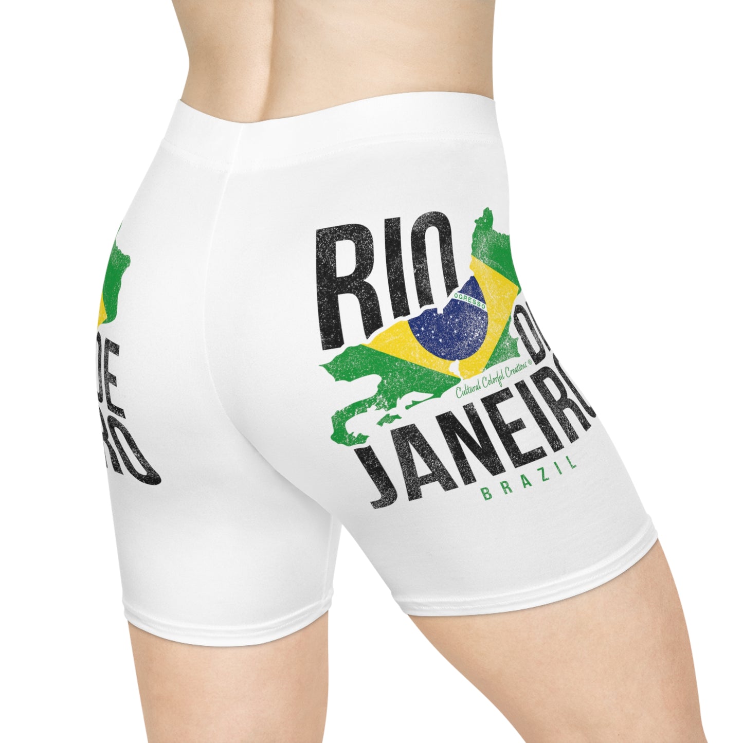 Brazil Flag Women's Biker Shorts (AOP)