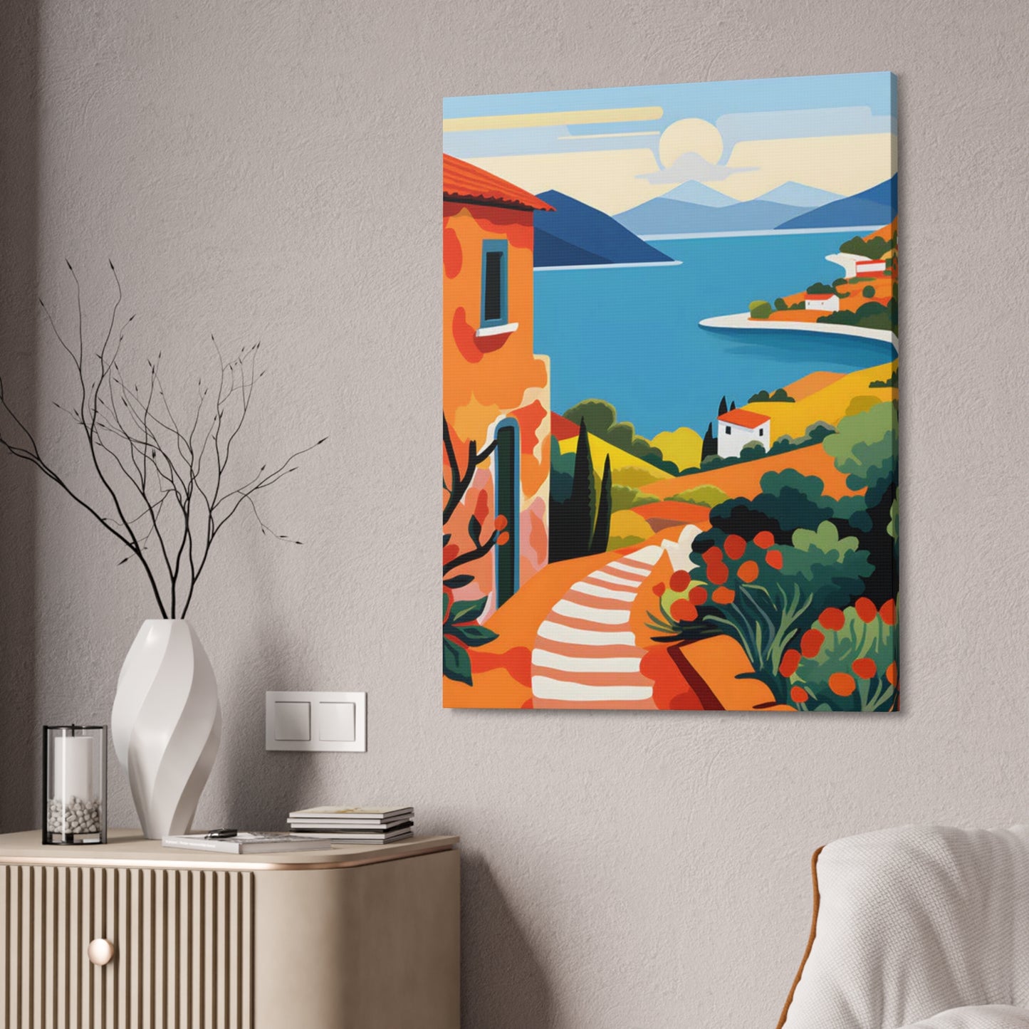 Distant Splendor: Distant Mountainous View
