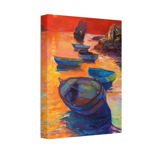 Crimson Horizon: Rolling Skies at Sea