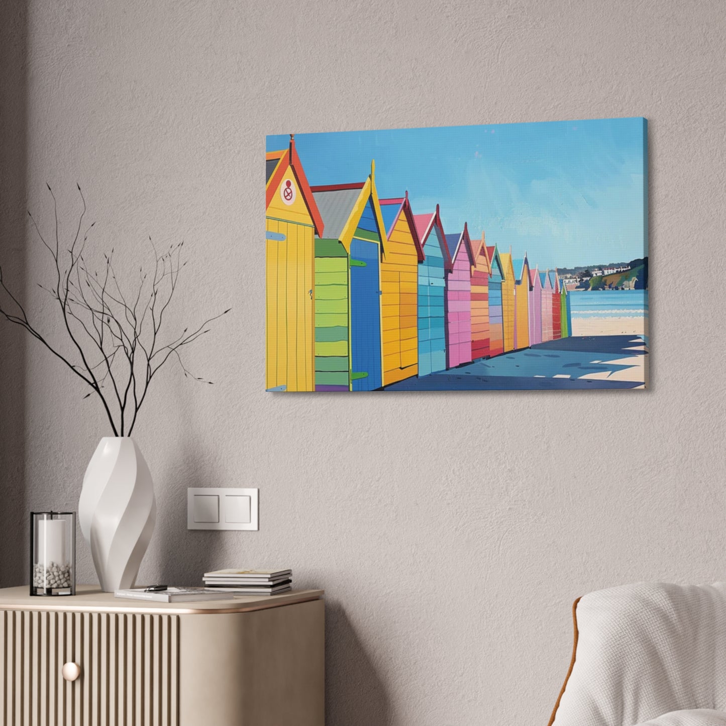 Seaside Prismatics: Colorful Ocean Views in Art