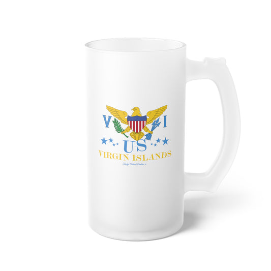 US Virgin Islands Frosted Glass Beer Mug (Copy)