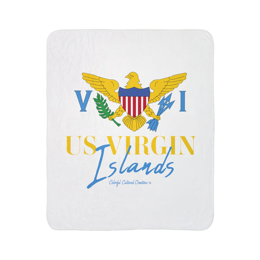 US Virgin Islands Fleece Sherpa Blanket (Copy)