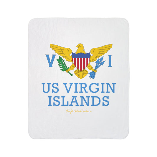 US Virgin Islands Fleece Sherpa Blanket (Copy)