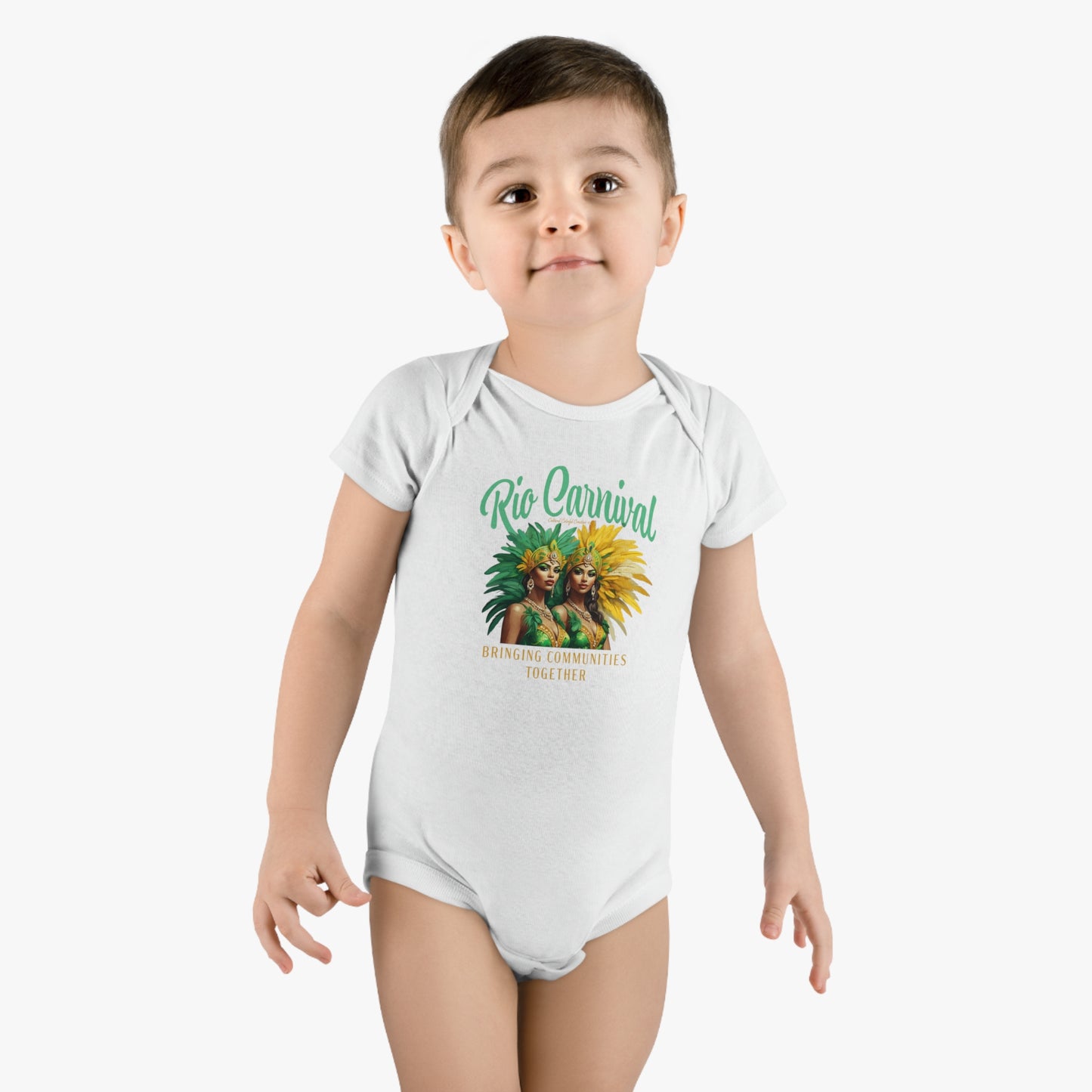 Rio de Janeiro Carnival Together Baby Short Sleeve Onesie®