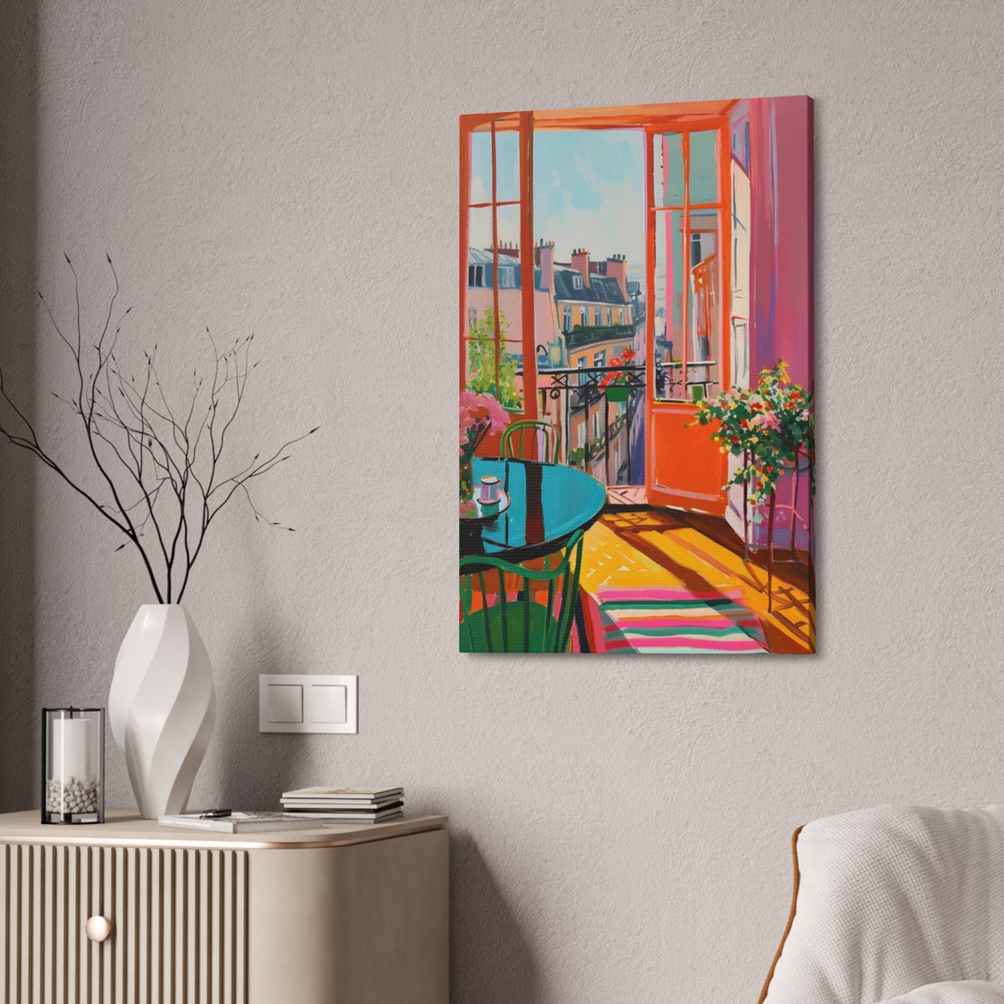Balcony Views: Beyond the Horizon in Color