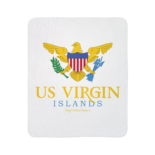 US Virgin Islands Fleece Sherpa Blanket (Copy)