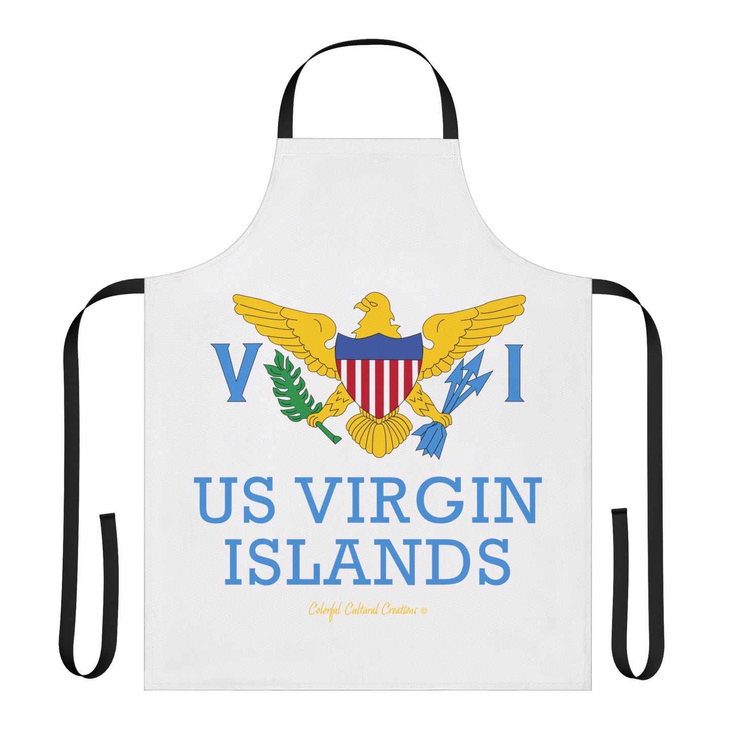 US Virgin Islands Apron, 5-Color Straps (AOP) (Copy)