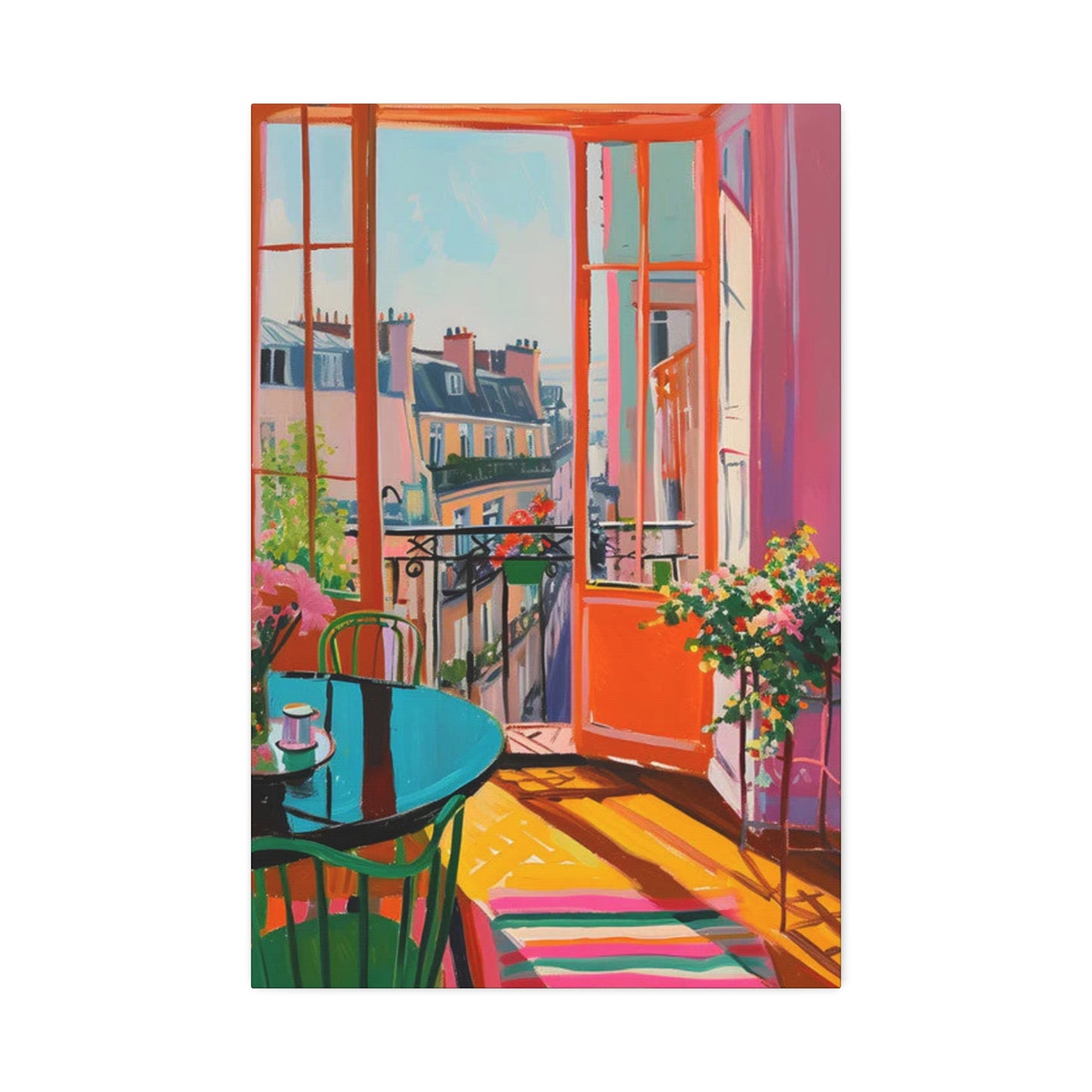 Balcony Views: Beyond the Horizon in Color