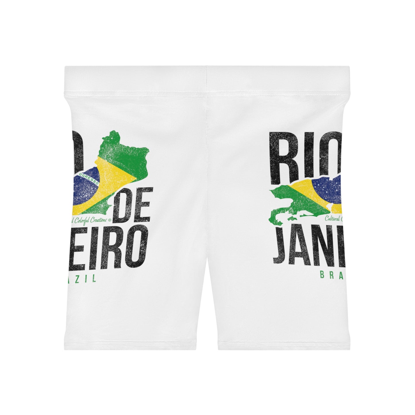 Brazil Flag Women's Biker Shorts (AOP)