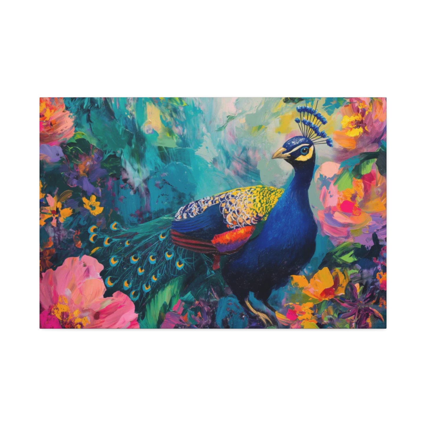 Jungle Majesty: Peacock in Vivid Splendor