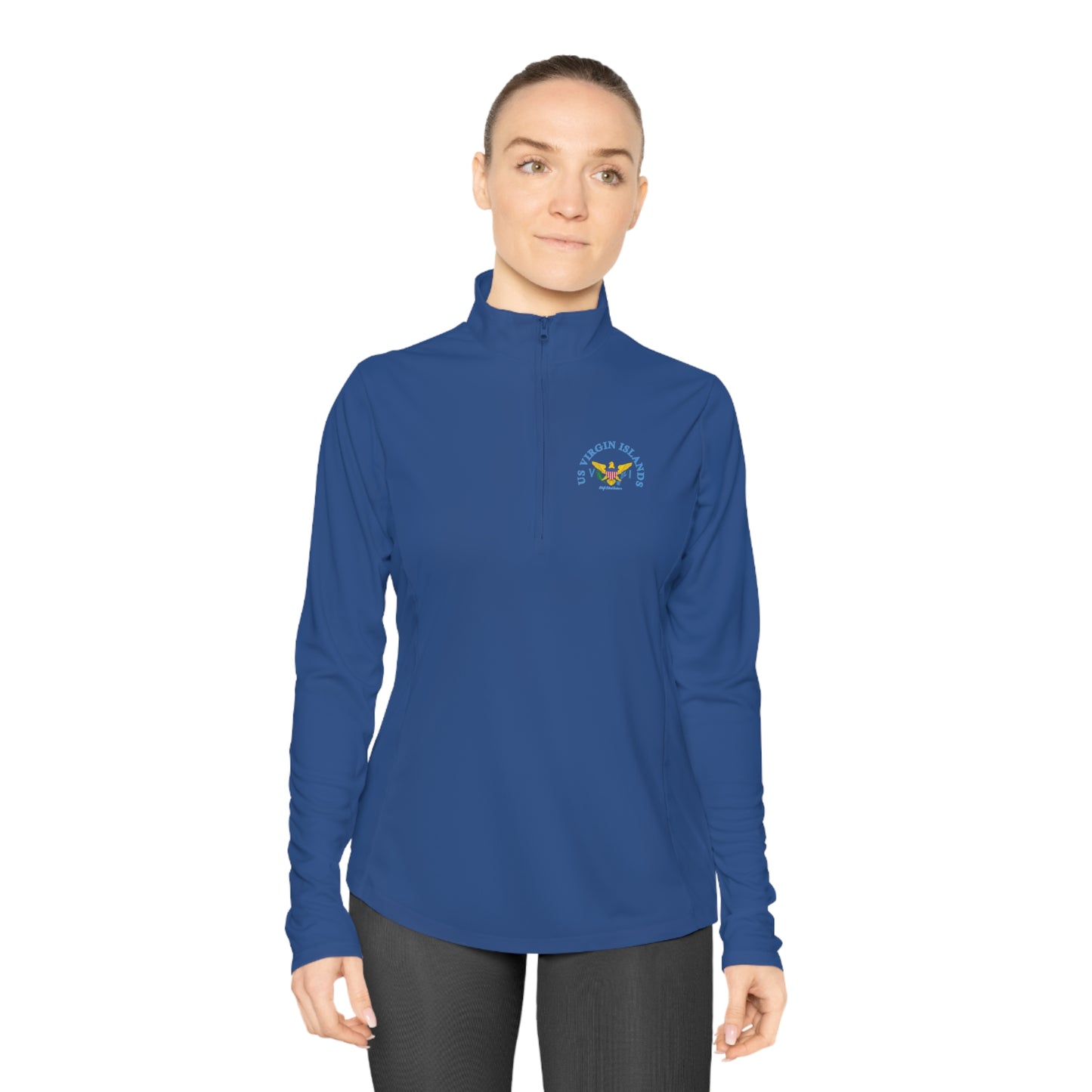 US Virgin Islands Ladies Quarter-Zip Pullover (Copy)