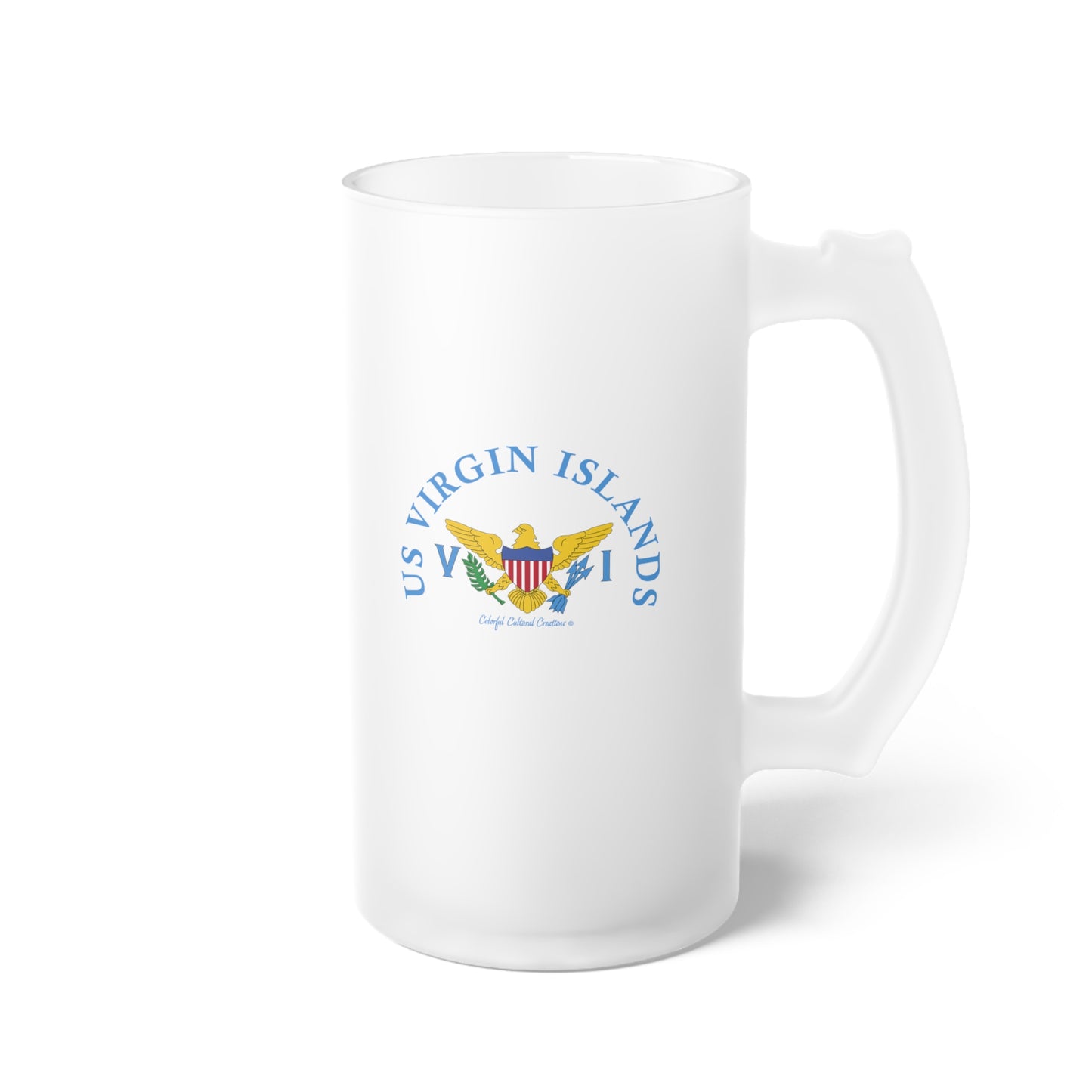 US Virgin Islands Frosted Glass Beer Mug (Copy)