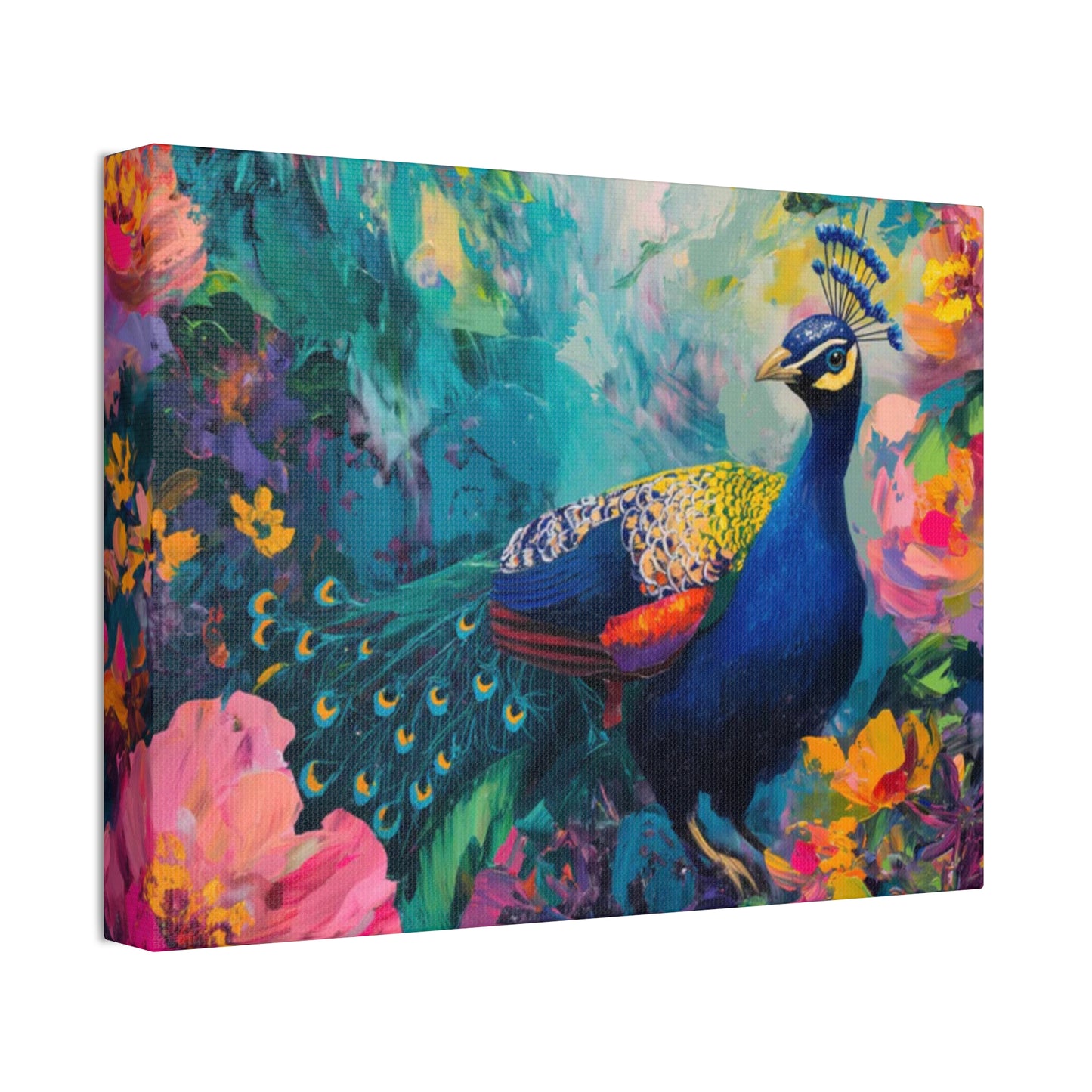 Jungle Majesty: Peacock in Vivid Splendor
