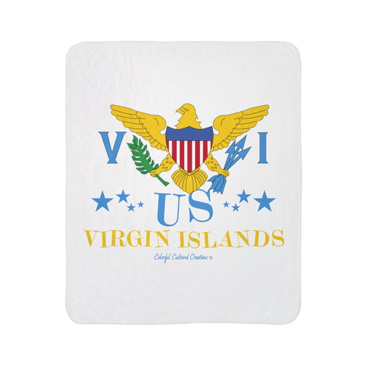 US Virgin Islands Fleece Sherpa Blanket (Copy)