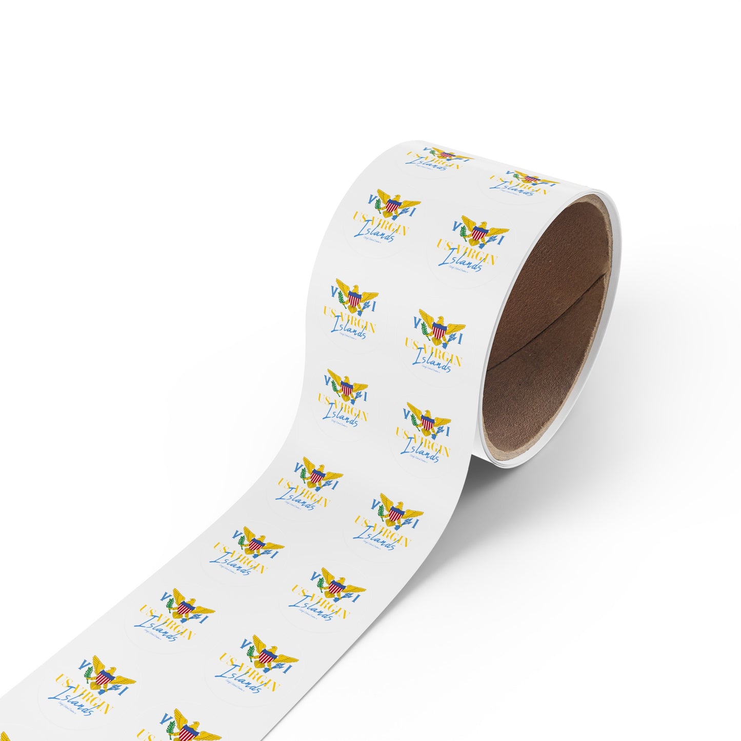 US Virgin Islands Round Sticker Label Rolls (Copy)