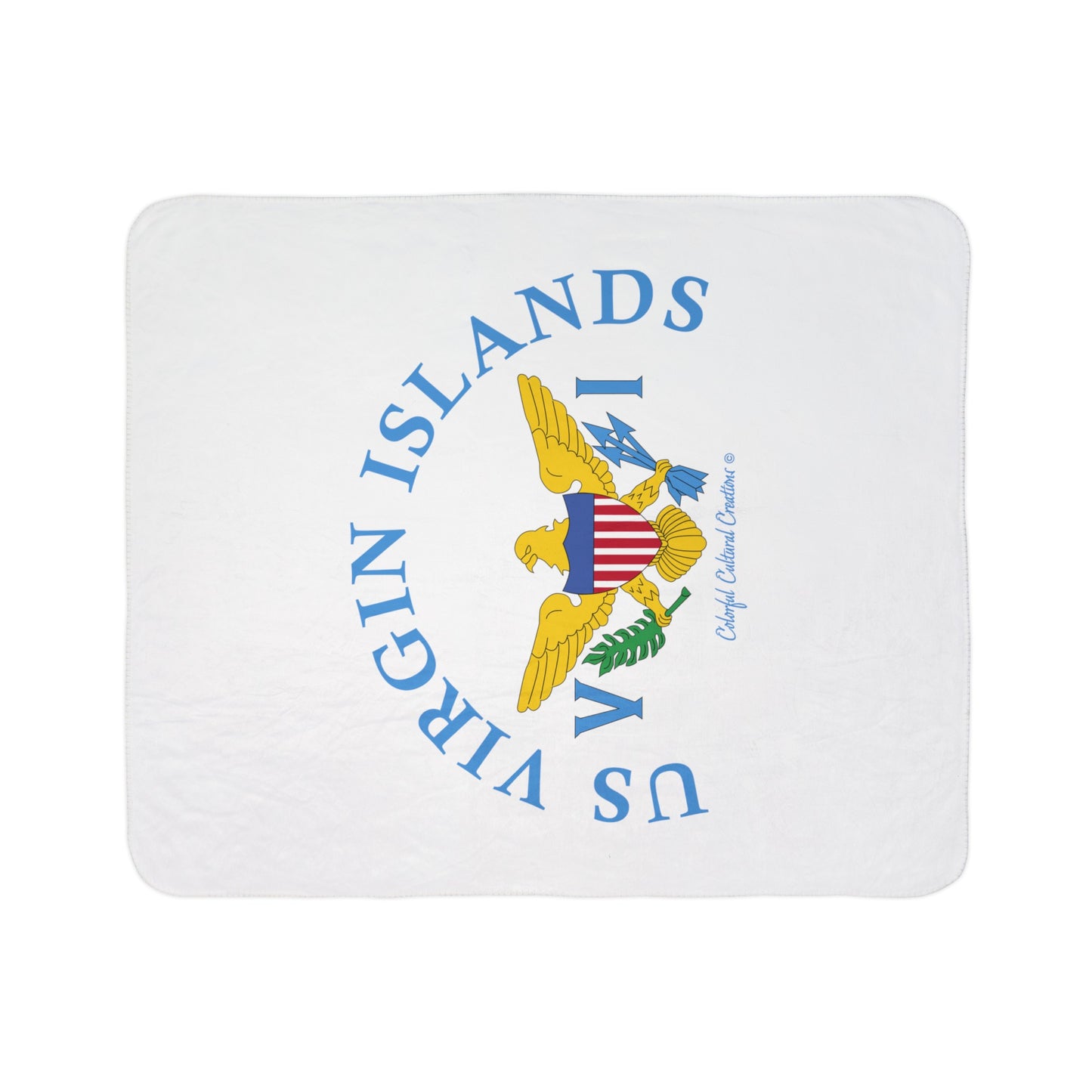 US Virgin Islands Fleece Sherpa Blanket (Copy)