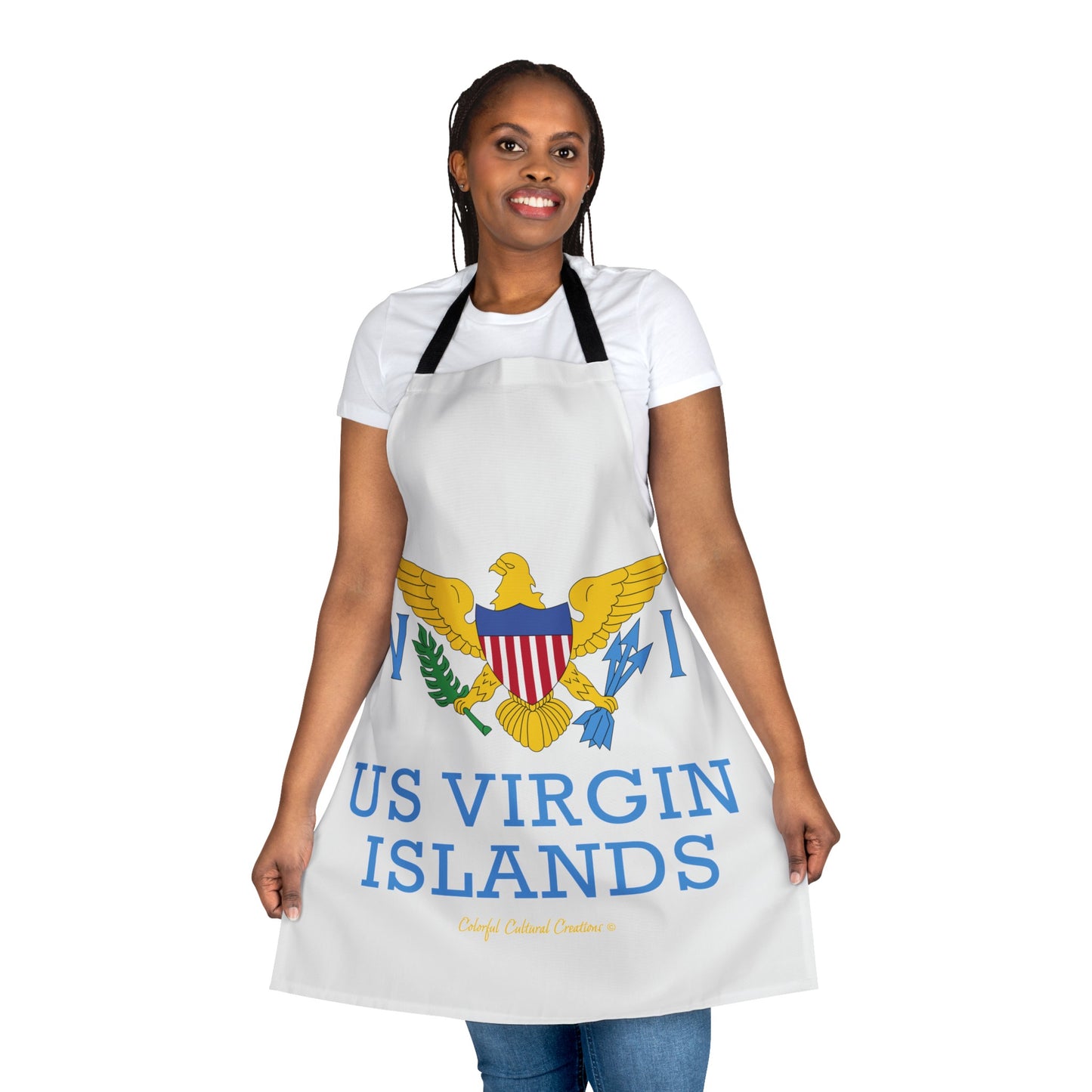 US Virgin Islands Apron, 5-Color Straps (AOP) (Copy)