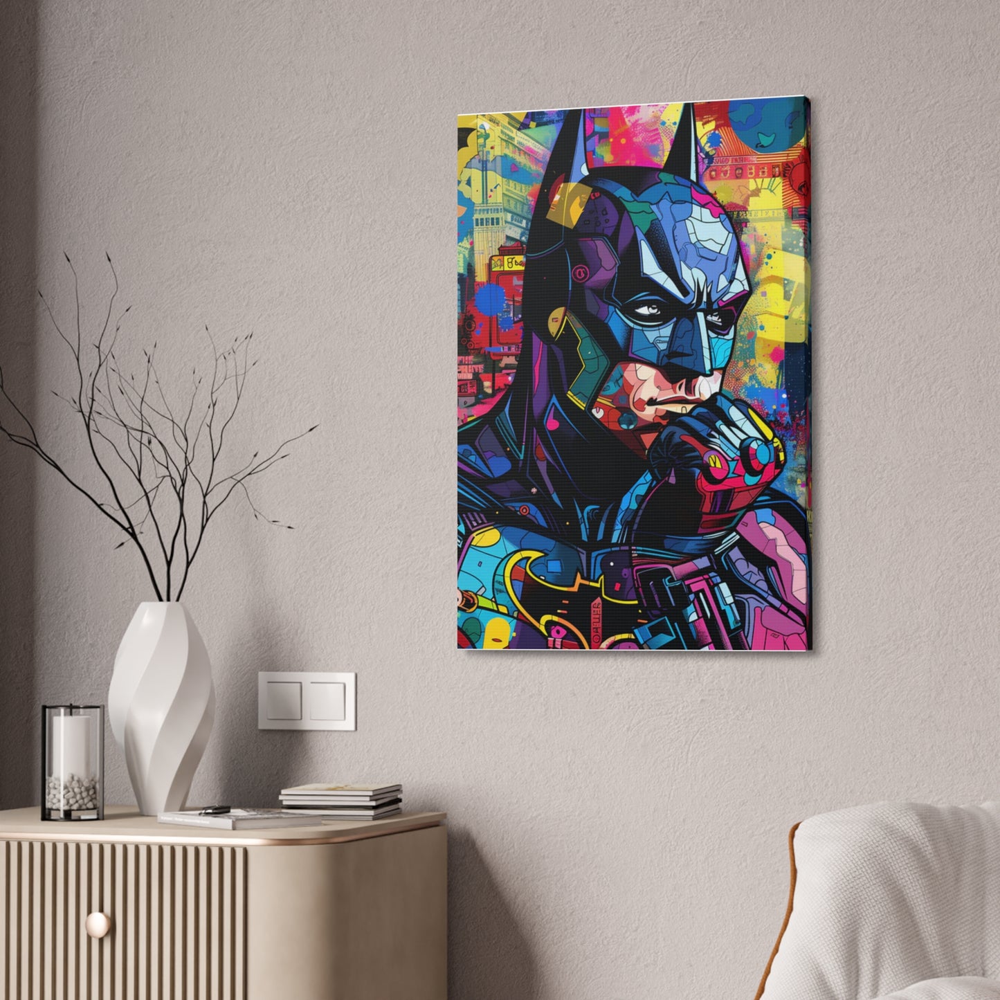 Nocturnal Vigil: Dark Hero Contemplation