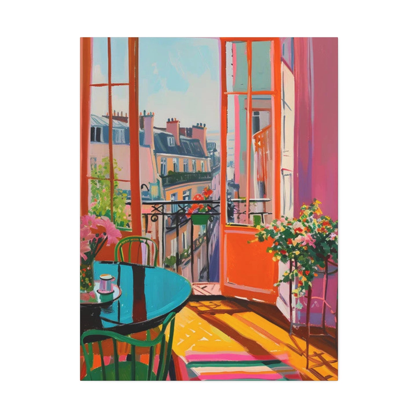 Balcony Views: Beyond the Horizon in Color