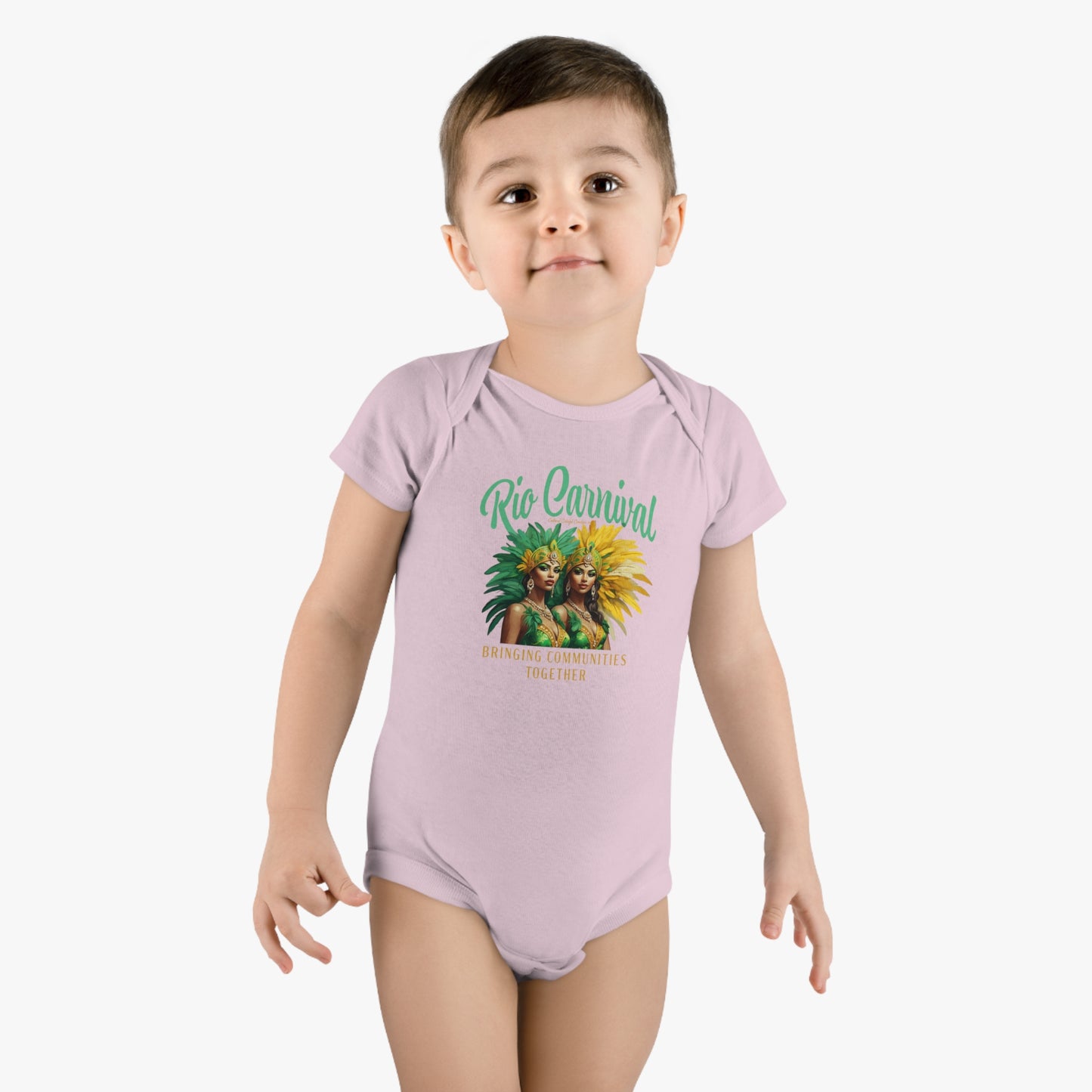 Rio de Janeiro Carnival Together Baby Short Sleeve Onesie®