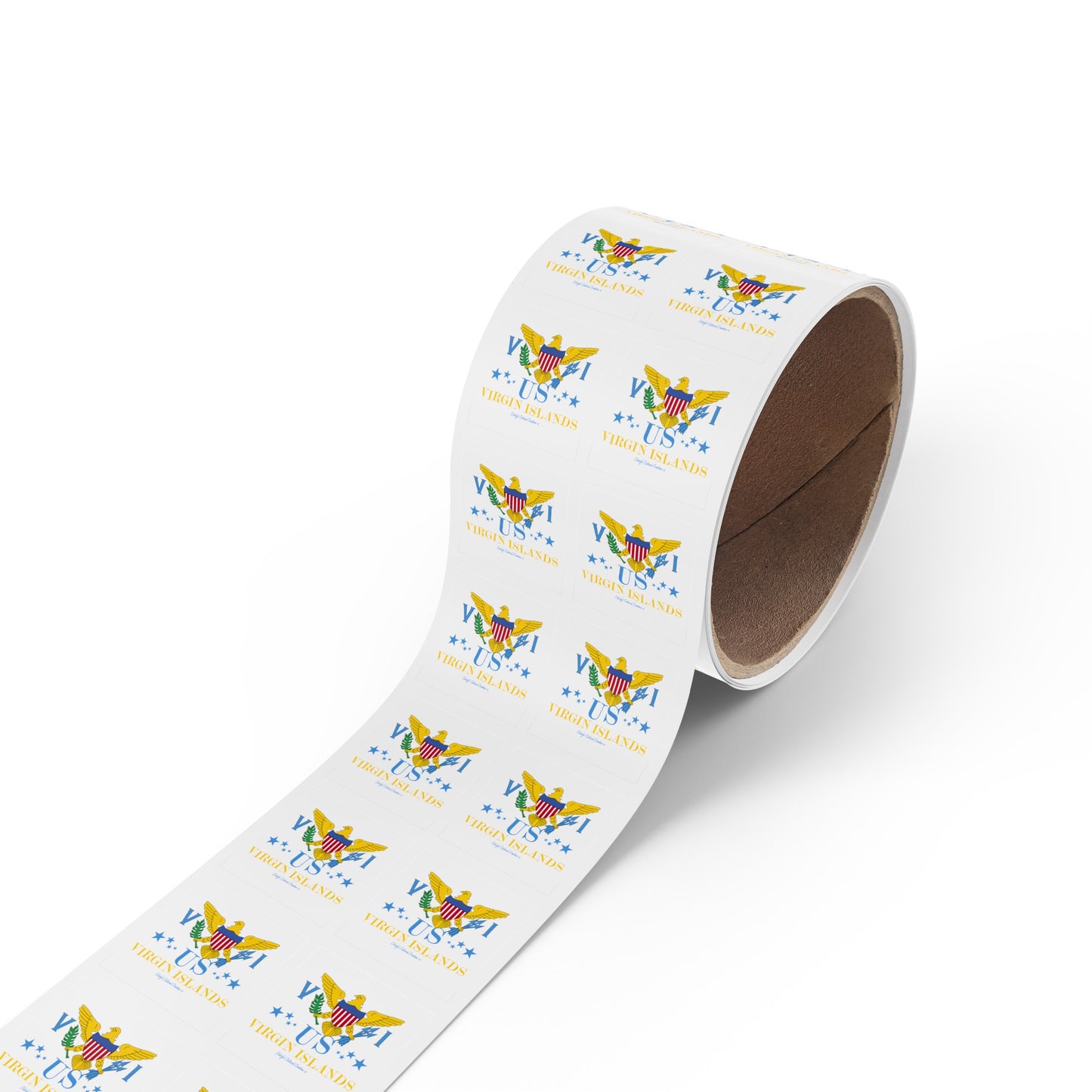 US Virgin Islands Square Sticker Label Rolls (Copy)