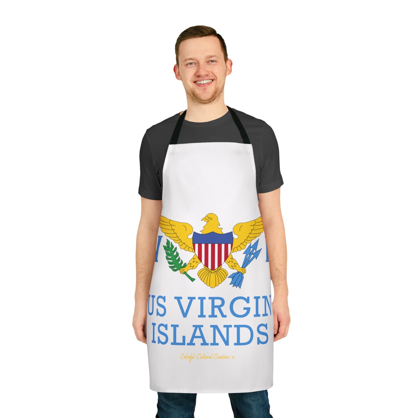 US Virgin Islands Apron, 5-Color Straps (AOP) (Copy)