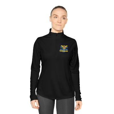 US Virgin Islands Ladies Quarter-Zip Pullover Front and Back Logo (Copy)