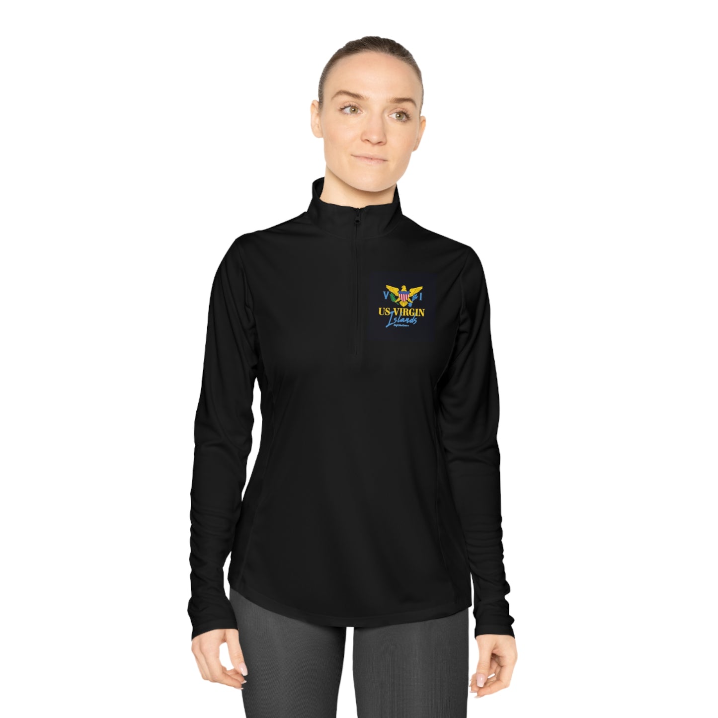 US Virgin Islands Ladies Quarter-Zip Pullover (Copy)