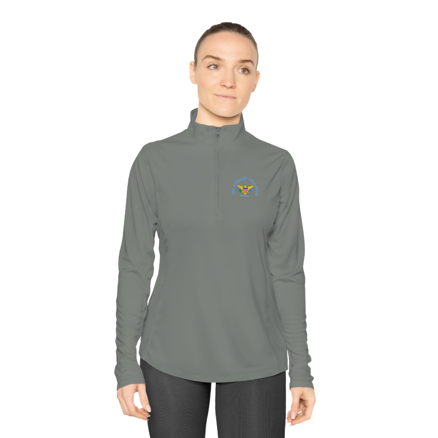 US Virgin Islands Ladies Quarter-Zip Pullover (Copy)