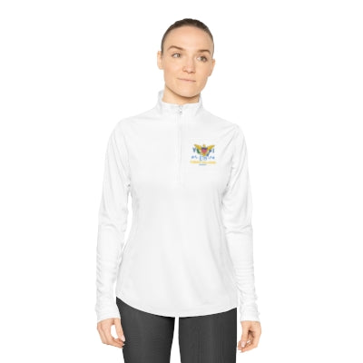 US Virgin Islands Ladies Quarter-Zip Pullover Front and Back Logo (Copy)
