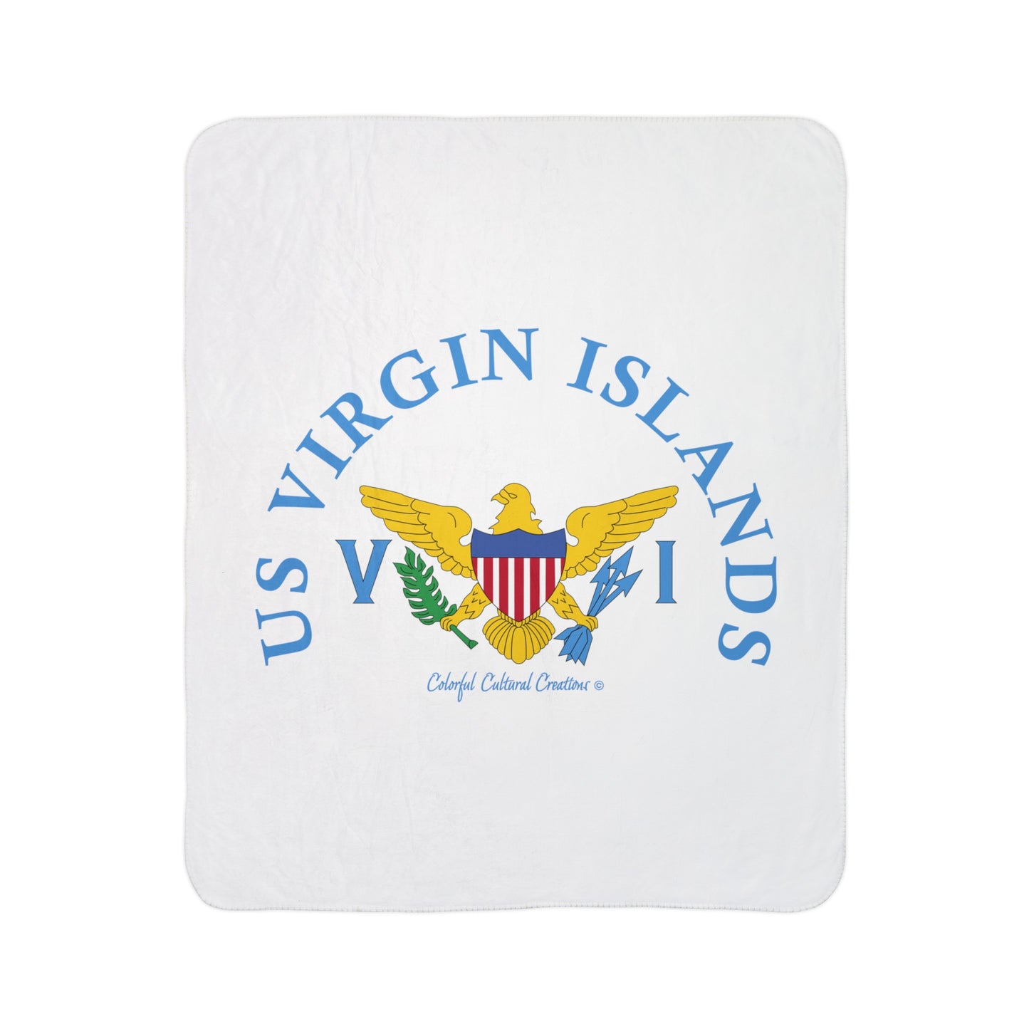 US Virgin Islands Fleece Sherpa Blanket (Copy)