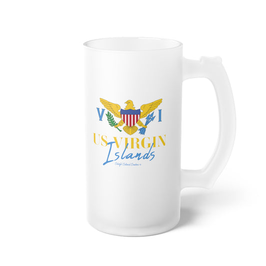 US Virgin Islands Frosted Glass Beer Mug (Copy)
