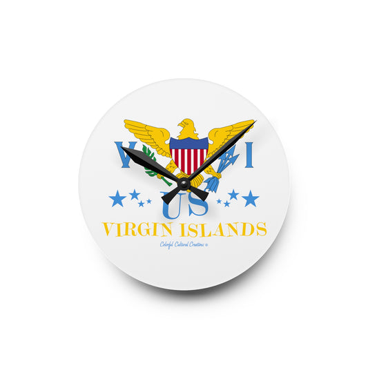 US Virgin Islands Acrylic Wall Clock (Copy)
