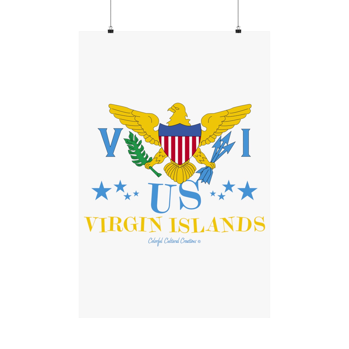 US Virgin Islands Matte Vertical Posters (Copy)
