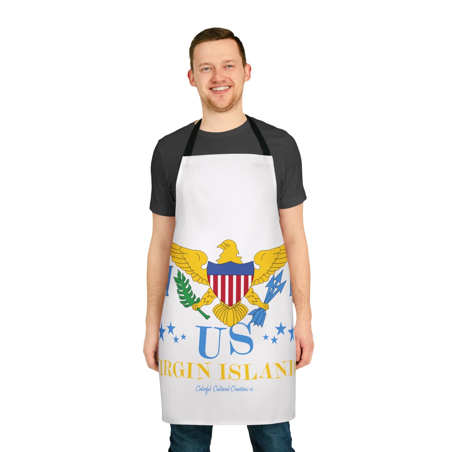 US Virgin Islands Apron, 5-Color Straps (AOP) (Copy)