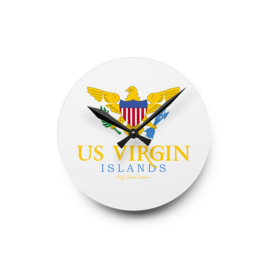 US Virgin Islands Acrylic Wall Clock (Copy)