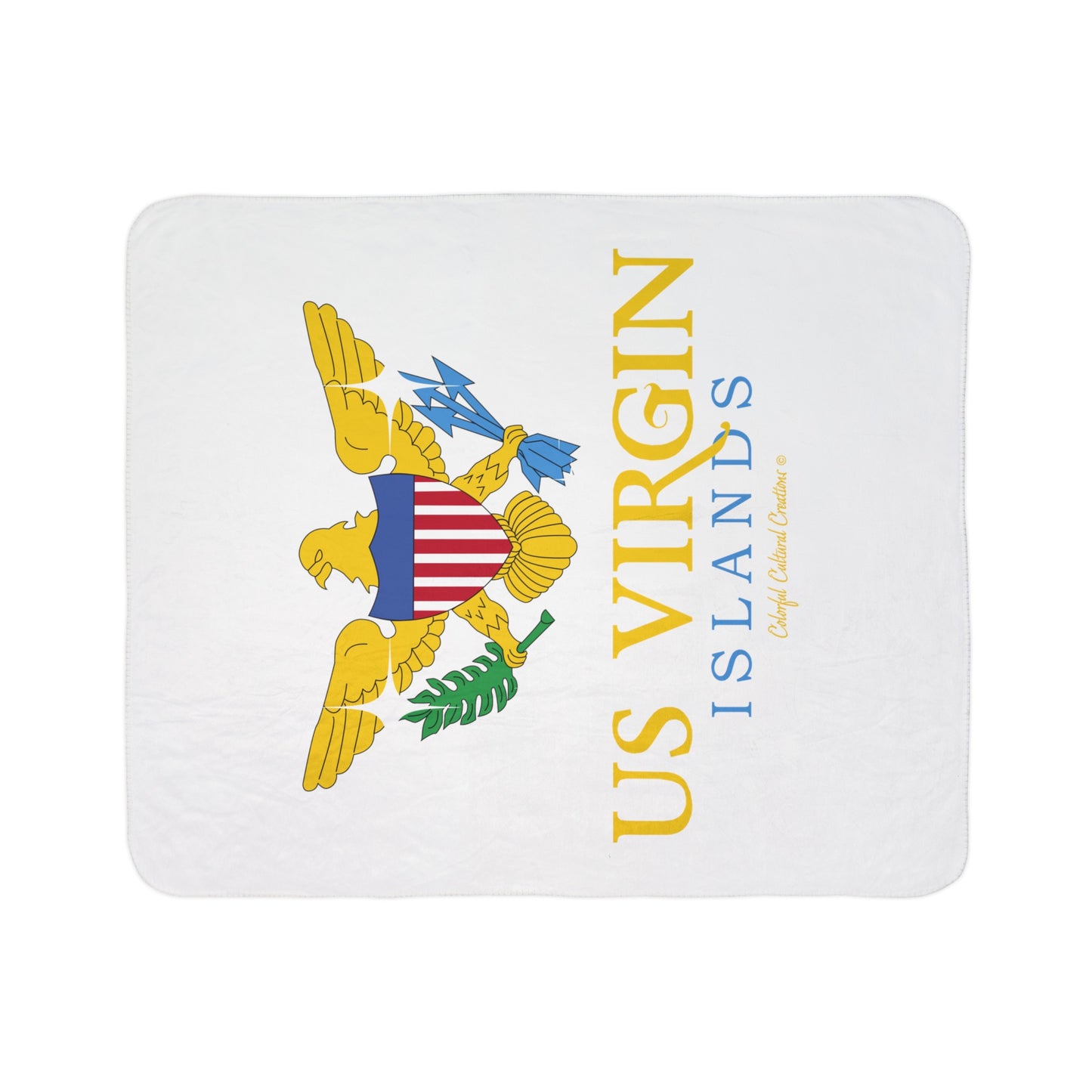 US Virgin Islands Fleece Sherpa Blanket (Copy)