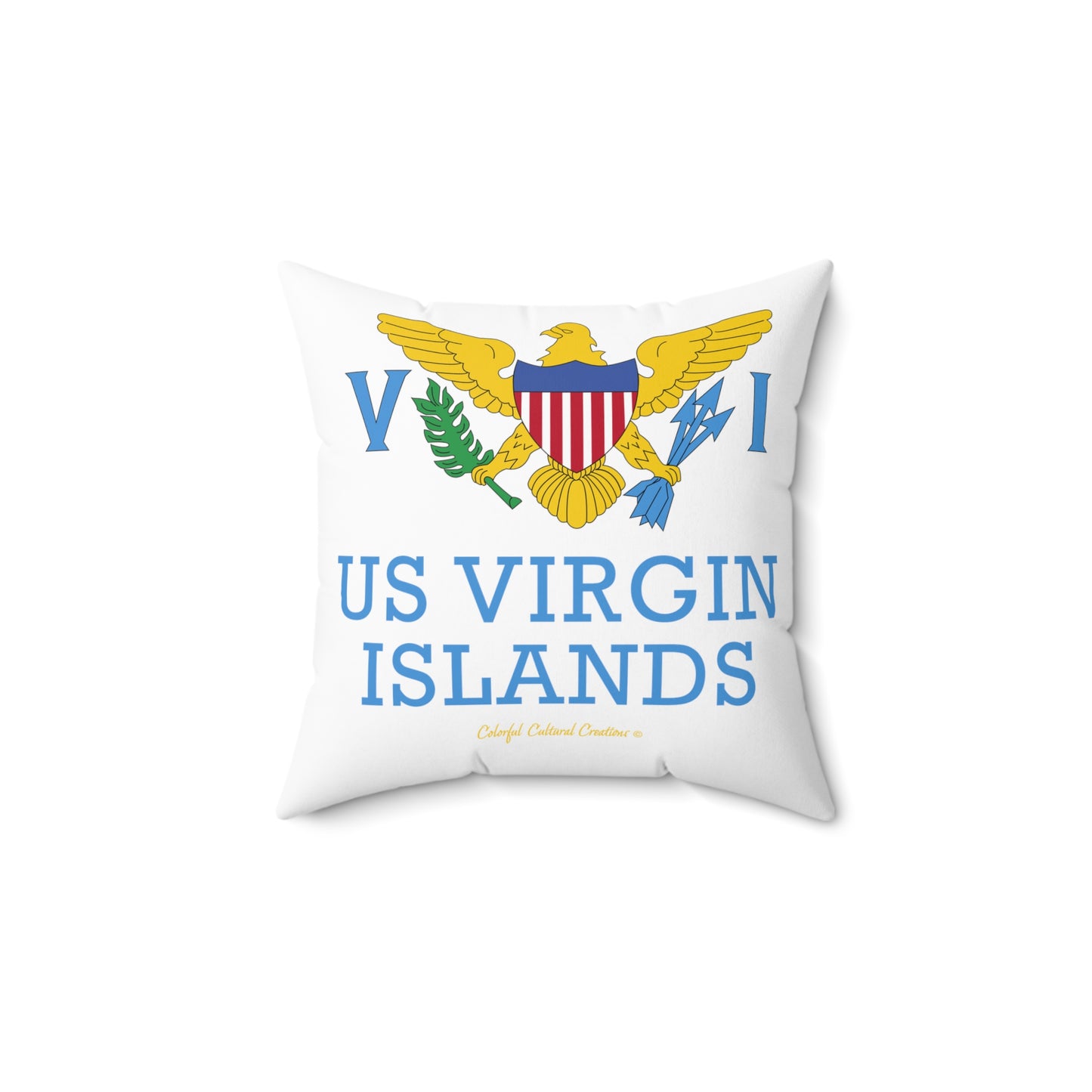 US Virgin Islands Spun Polyester Square Pillow (Copy)